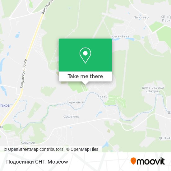 Подосинки СНТ map