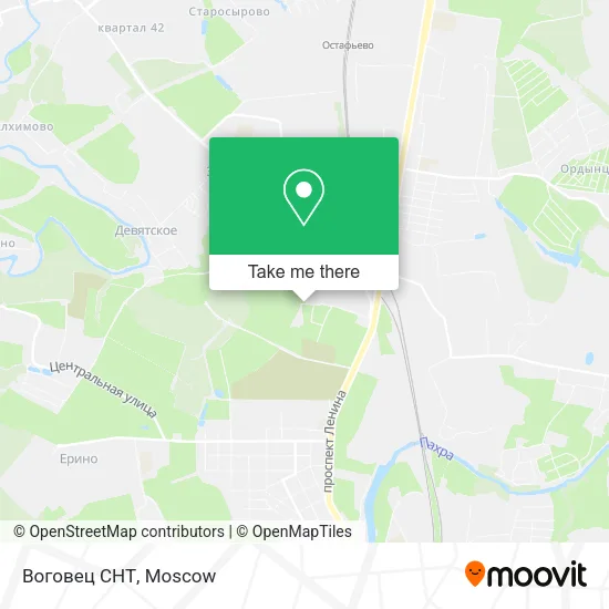 Воговец СНТ map