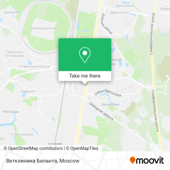 Ветклиника Беланта map