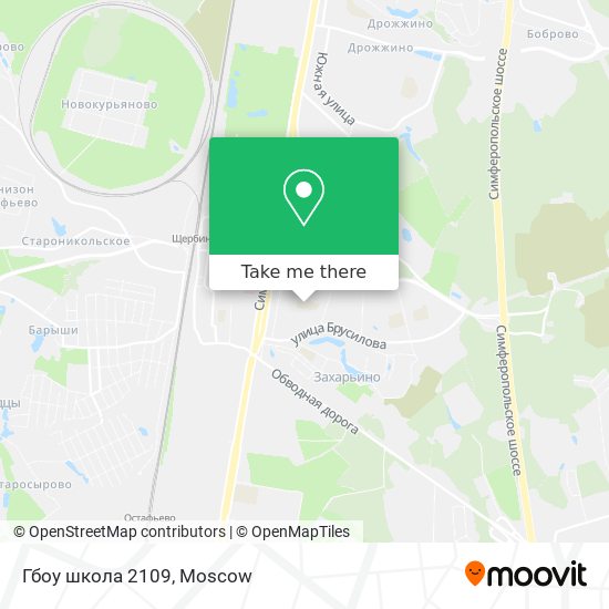 Гбоу школа 2109 map