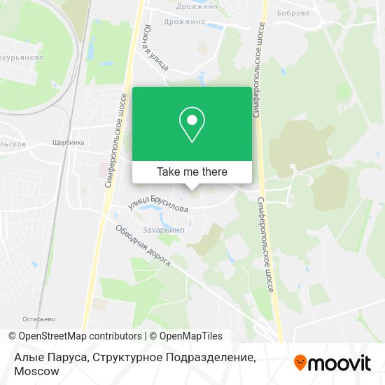 Алые Паруса, Структурное Подразделение map