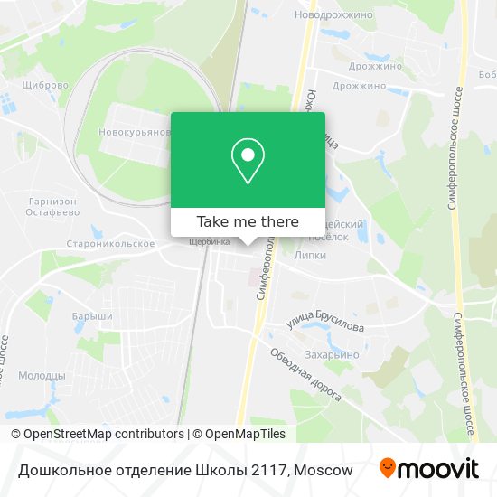 Дошкольное отделение Школы 2117 map