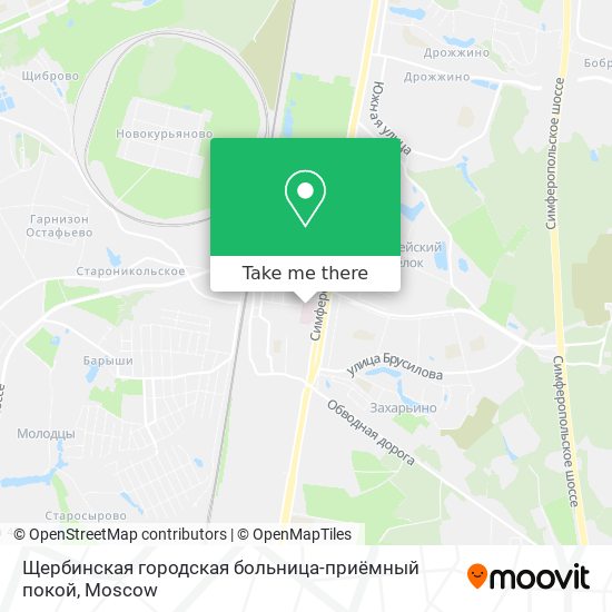 Щербинская городская больница-приёмный покой map