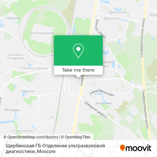 Щербинская ГБ-Отделение ультразвуковой диагностики map