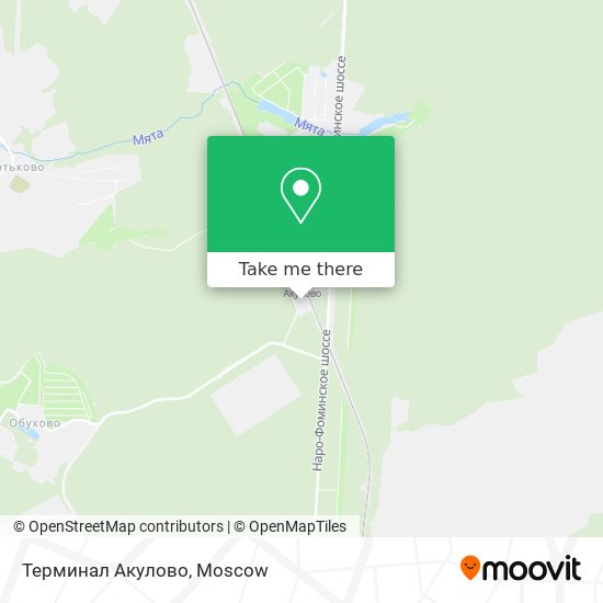 Терминал Акулово map