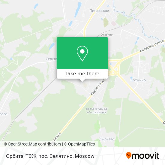 Орбита, ТСЖ, пос. Селятино map