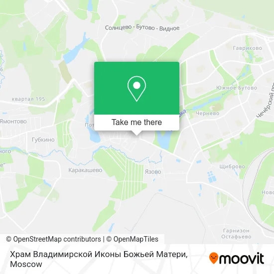 Храм Владимирской Иконы Божьей Матери map