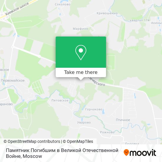 Памятник Погибшим в Великой Отечественной Войне map