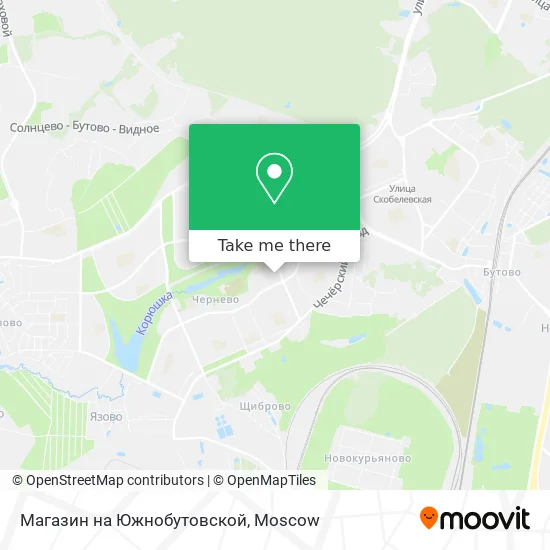 Магазин на Южнобутовской map