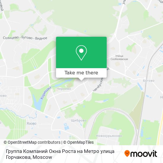 Группа Компаний Окна Роста на Метро улица Горчакова map