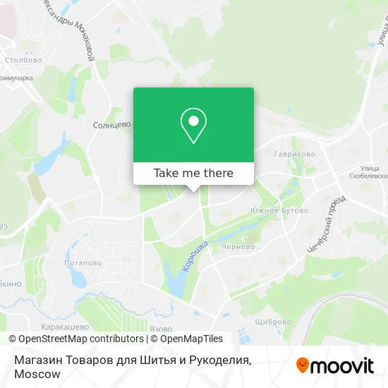 Магазин Товаров для Шитья и Рукоделия map