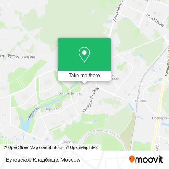 Бутовское Кладбище map