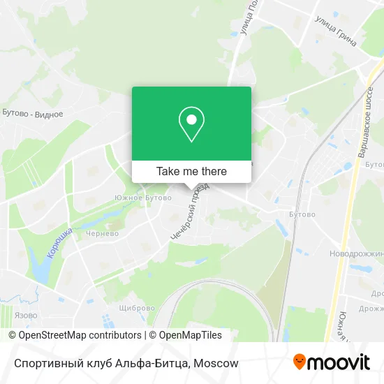 Спортивный клуб Альфа-Битца map