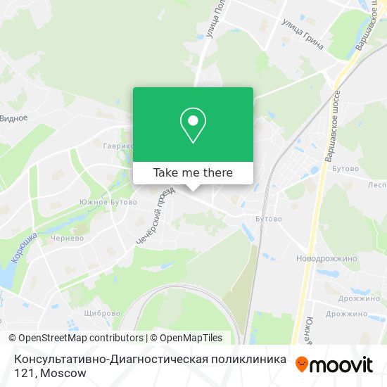 Консультативно-Диагностическая поликлиника 121 map