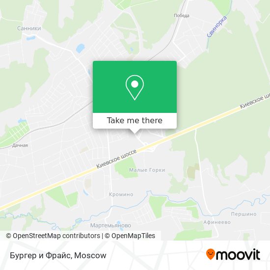 Бургер и Фрайс map