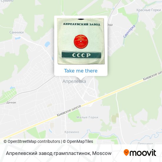 Апрелевский завод грампластинок map