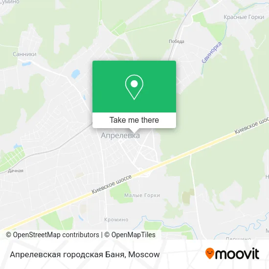 Апрелевская городская Баня map