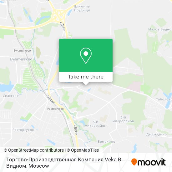 Торгово-Производственная Компания Veka В Видном map