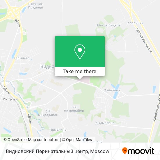 Видновский Перинатальный центр map