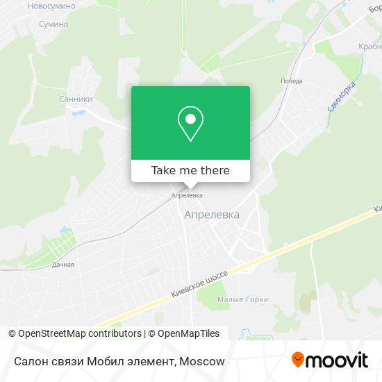 Салон связи Мобил элемент map