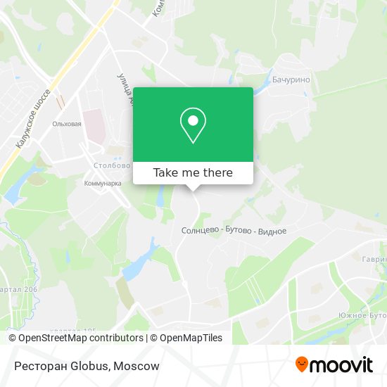 Ресторан Globus map