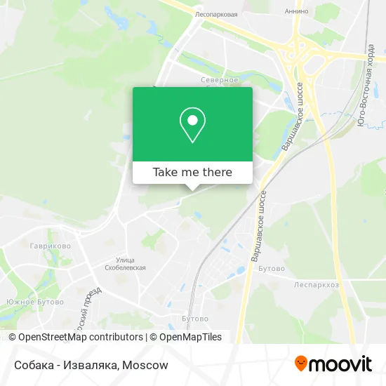 Собака - Изваляка map