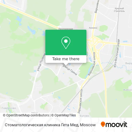 Стоматологическая клиника Гета Мед map