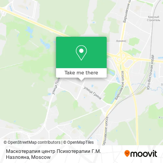 Маскотерапия центр Психотерапии Г.М. Назлояна map