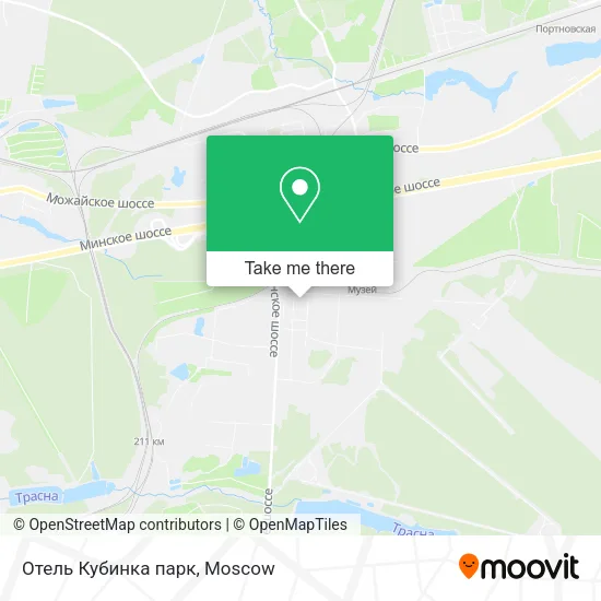 Отель Кубинка парк map
