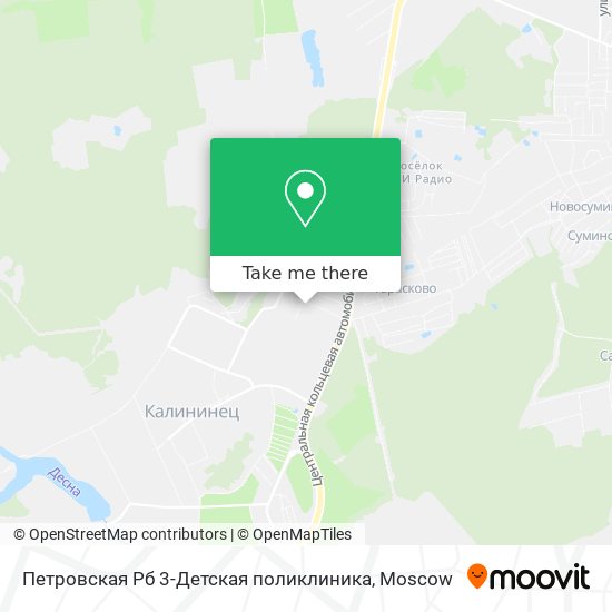 Петровская Рб 3-Детская поликлиника map