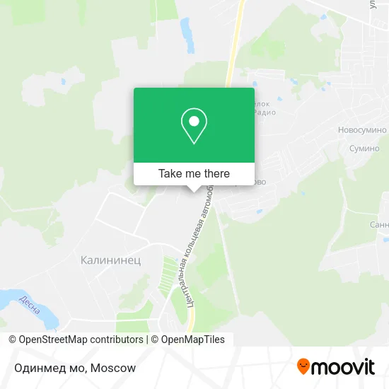 Одинмед мо map