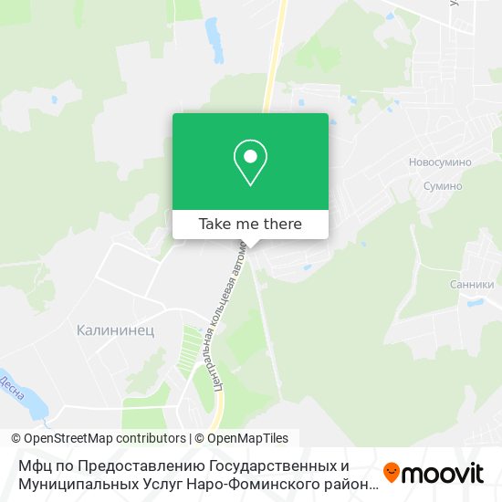 Мфц по Предоставлению Государственных и Муниципальных Услуг Наро-Фоминского района map