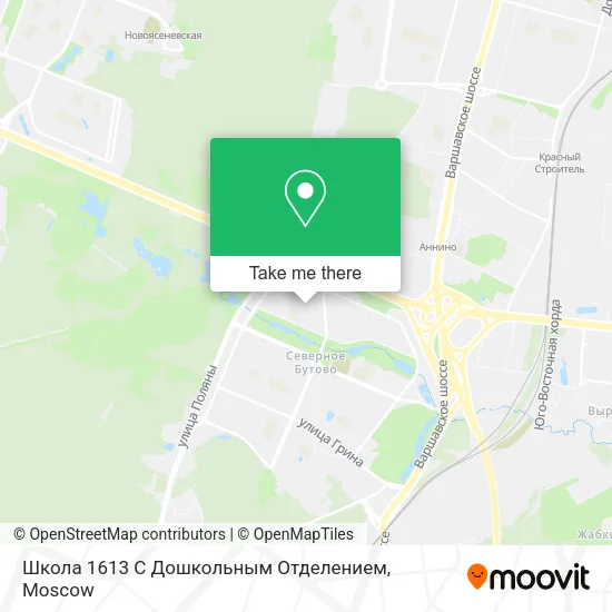 Школа 1613 С Дошкольным Отделением map
