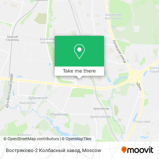 Востряково-2 Колбасный завод map