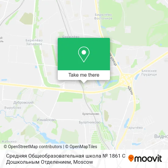Средняя Общеобразовательная школа № 1861 С Дошкольным Отделением map