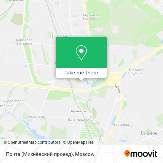 Почта (Михнёвский проезд) map