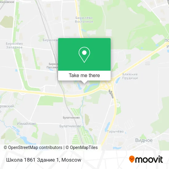 Школа 1861 Здание 1 map