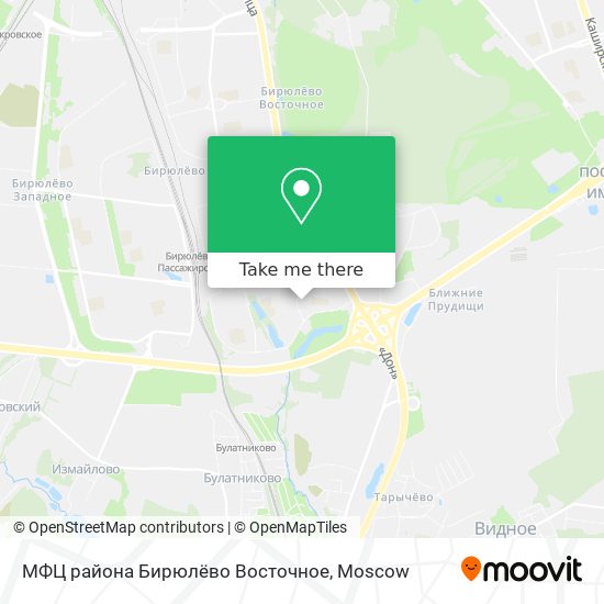 МФЦ района Бирюлёво Восточное map