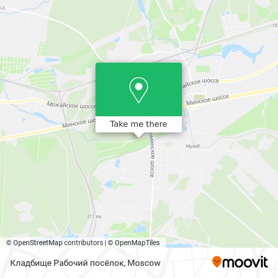 Кладбище Рабочий посёлок map