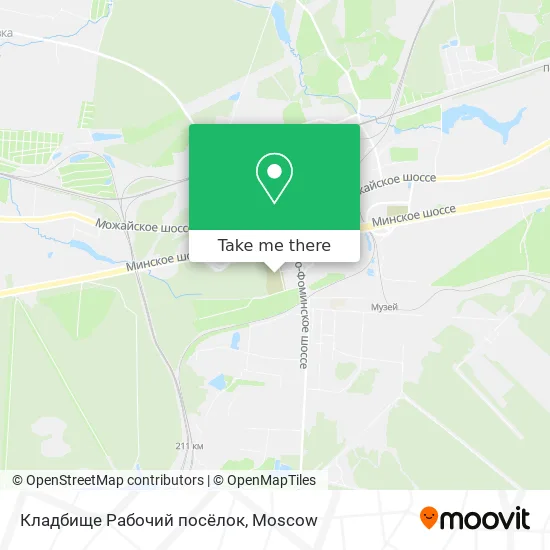 Кладбище Рабочий посёлок map