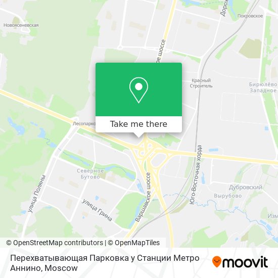 Перехватывающая Парковка у Станции Метро Аннино map