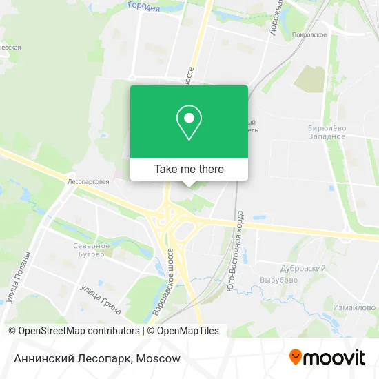 Аннинский Лесопарк map