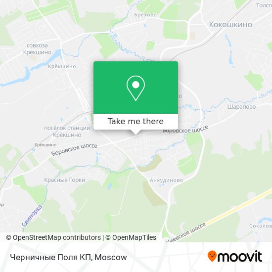 Черничные Поля КП map