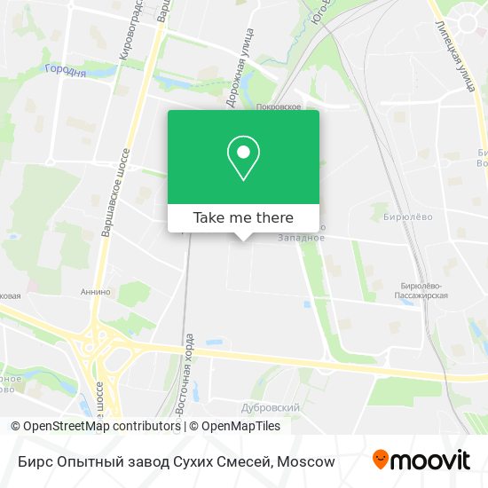 Бирс Опытный завод Сухих Смесей map