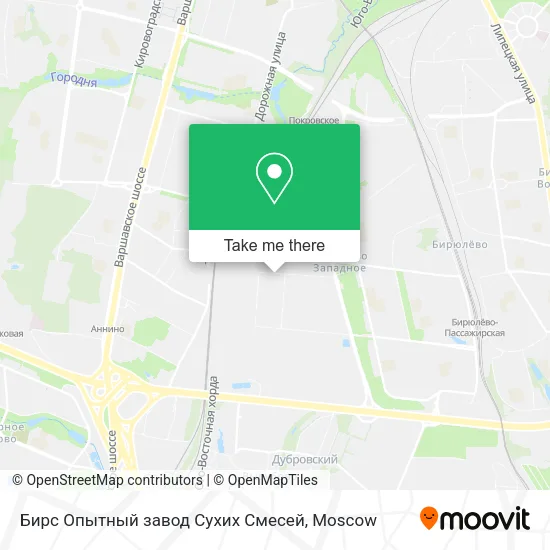 Бирс Опытный завод Сухих Смесей map