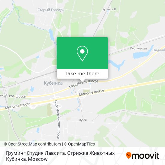 Груминг Студия Лавсита. Стрижка Животных Кубинка map