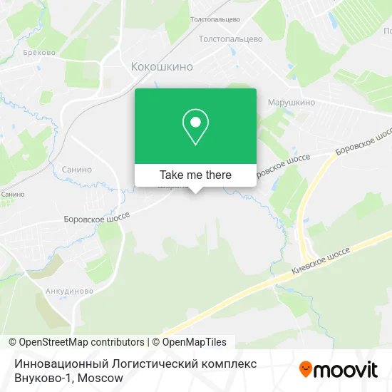 Инновационный Логистический комплекс Внуково-1 map