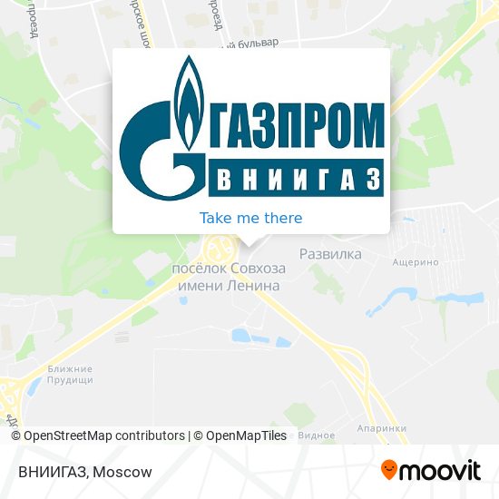 ВНИИГАЗ map