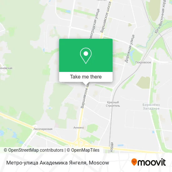 Метро-улица Академика Янгеля map