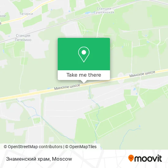 Знаменский храм map